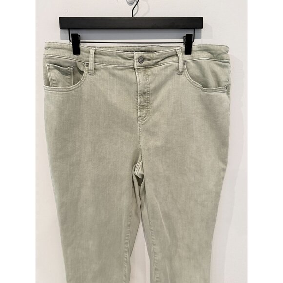 Chico’s So Slimming Girlfriend Ankle Jeans Size 3 16 Green Stretch Denim - Picture 3 of 14